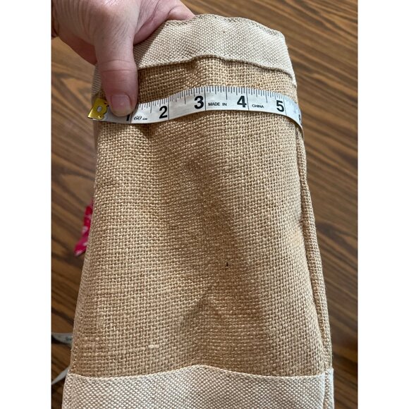 Apolis Global Citizen burlap short double handled bag with Magnolia Waco, TX on - Picture 6 of 9